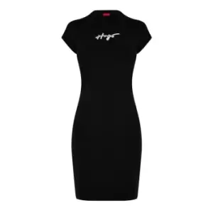 Image of Hugo T Shirt Dress - Black