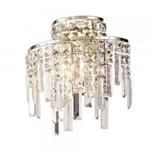 Image of Wall Lamp 2 Light G9 Rose Gold, Crystal