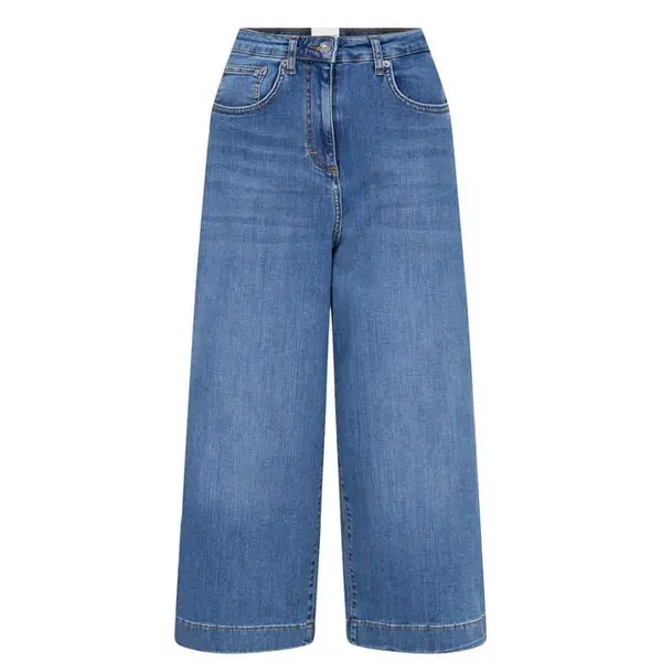 Image of French Connection Comfort Recycled Culottes - Blue 24 S