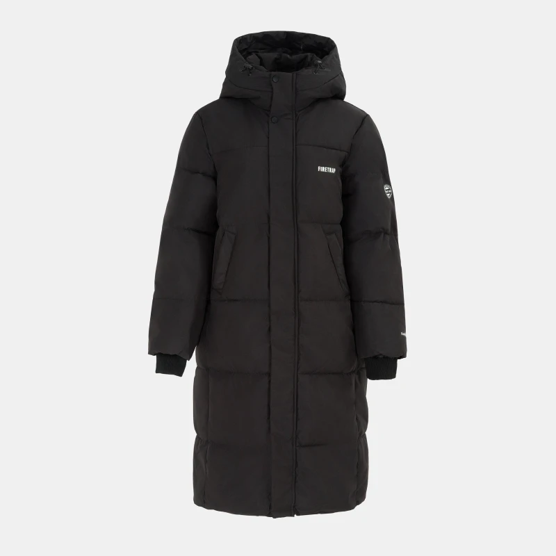 Image of Firetrap Long padding jacket Ladies Black female 8 (36)