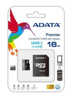 Image of ADATA Premier 16GB Micro SDHC Memory Card