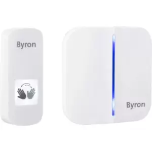 Image of Byron Touch Free Doorbell Portable Set in White