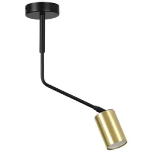 Image of Emibig Verno Black Slim Pendant Ceiling Light 1x GU10