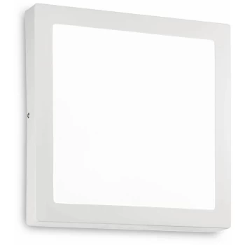 Image of Ideal Lux Universal - LED 1 Light Indoor Square Large Flush Light White
