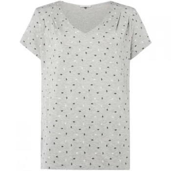 Image of Maison De Nimes Dash print jersey top - Grey