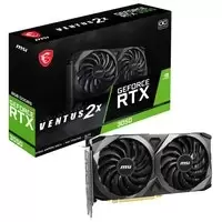 Image of MSI GeForce RTX 3050 Ventus 2X OC LHR 8192MB GDDR6 PCI-Express Graphics Card
