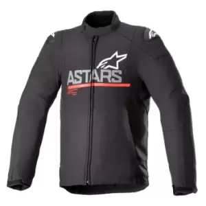 Image of Alpinestars Smx Waterproof Jacket Black Dark Gray Bright Red M