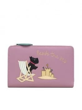 Image of Radley Beside The Sea Medium Bifold Purse - Vintage Rose