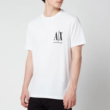 Image of Armani Exchange AX Small Icon Logo T-Shirt White Size M Men
