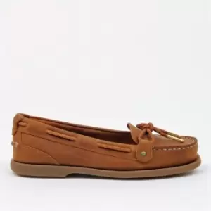 Image of Chatham Rota G2 Ladies low front loafer style boat shoe - premium walnut leather