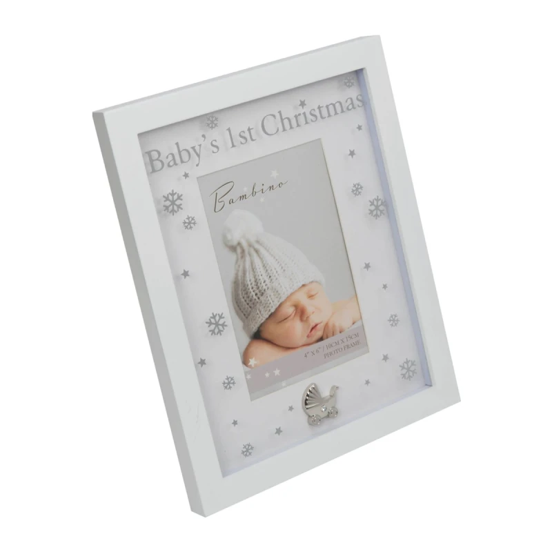Image of Bambino by Juliana Baby's 1st Christmas Frame 4" x 6" XM Multi