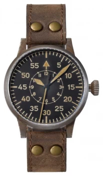 Image of Laco Friedrichshafen Erbstruck Pilotes Leather Watch