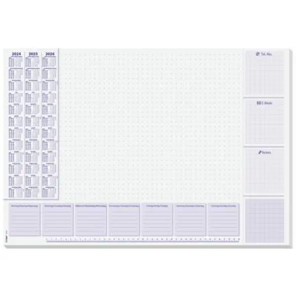 Image of Sigel Sigel Lilac HO355 Desk pad Three-year planner Multicolour (W x H) 595mm x 410 mm HO355