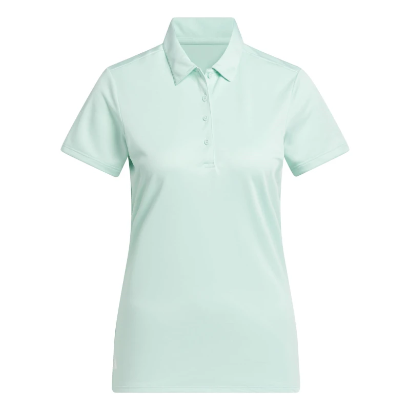 Image of adidas Short Sleeve Performance Polo Shirt Womens Mint female 10 (S)
