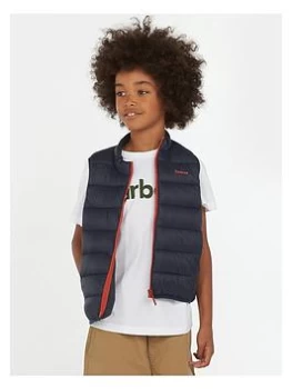 Image of Barbour Boys Trawl Gilet - Navy/orange, Navy/Orange, Size Age: 6-7 Years