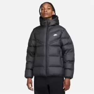 Image of Nike Storm-FIT Windrunner Mens Insulated Hooded Jacket - Black