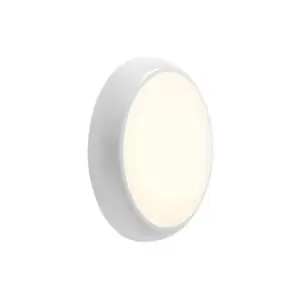 Image of Saxby Hero Dimmable 18W LED Round Flush Light Gloss White with Sensor 150d. detection angle, IP65