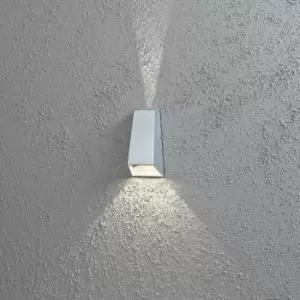 Image of Imola Outdoor Modern Up Down Grey Wall Light 2x 3W High Power LED, IP54