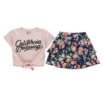 Image of SoulCal Skirt Set Girls - Navy Floral