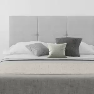 Image of Aspire - Caine Upholstered Headboard, Kimiyo Linen, Silver - Headboard 60cm Size Single (90x190)