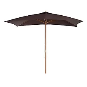 Image of Outsunny Patio Umbrella 01-0580 Polyester, Wood Coffee