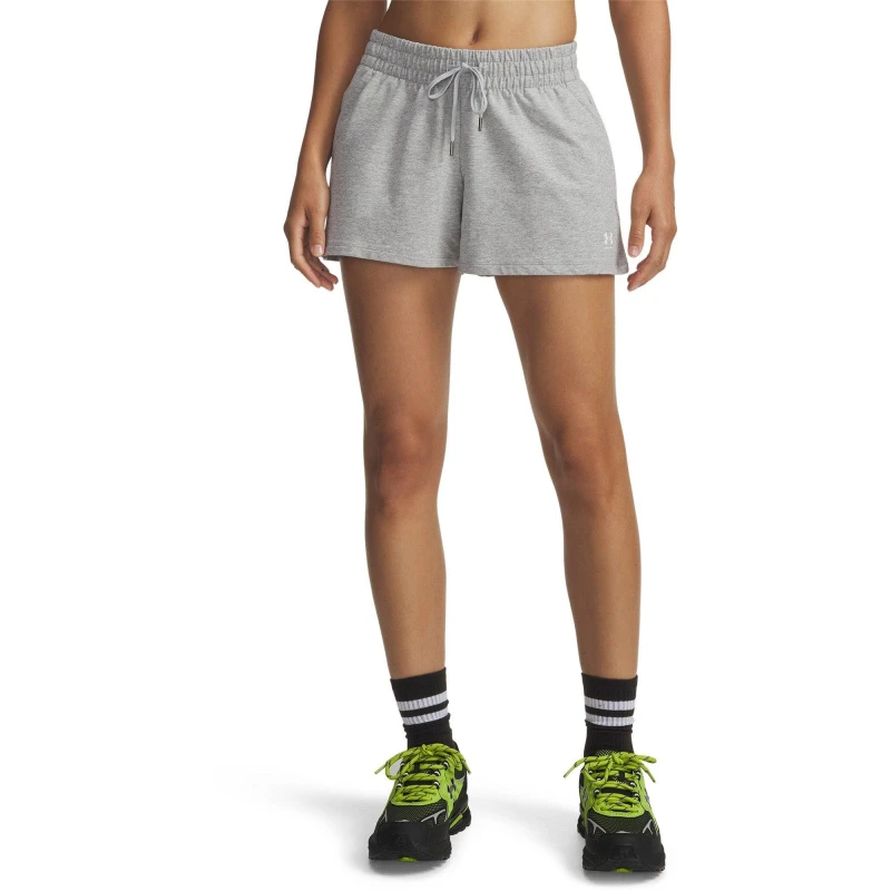Image of Under Armour UA Terry Short Ld62 Mod Gray/White female 8 (XS)