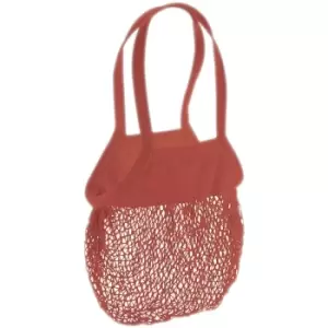 Image of Organic Cotton Mesh Grocery Bag (One Size) (Orange Rust) - Westford Mill