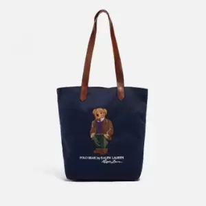 Image of Polo Ralph Lauren Mens Medium Bear Tote Bag - Newport Navy Bear