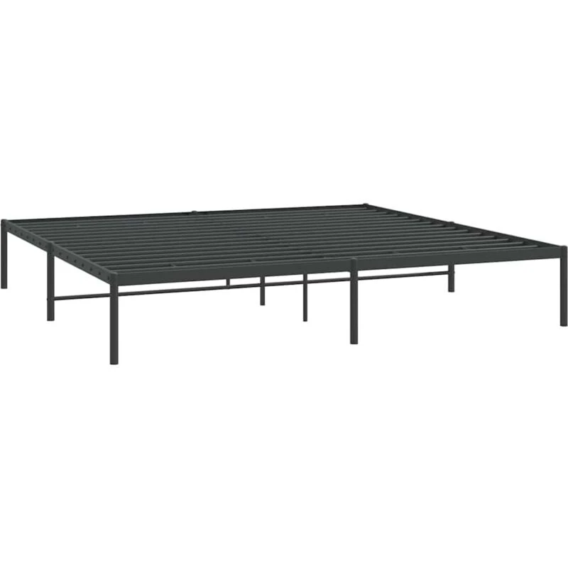 Image of VIDAXL Metal Bed Frame without Mattress Black 193x203cm Vidaxl 8720845720940