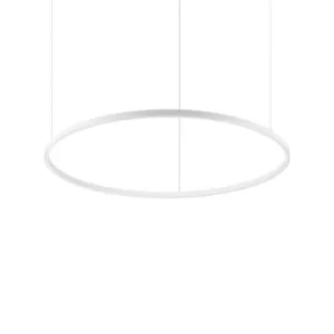 Image of Oracle Integrated LED Circle Ceiling Pendant Lamp 1 Light White 3000K