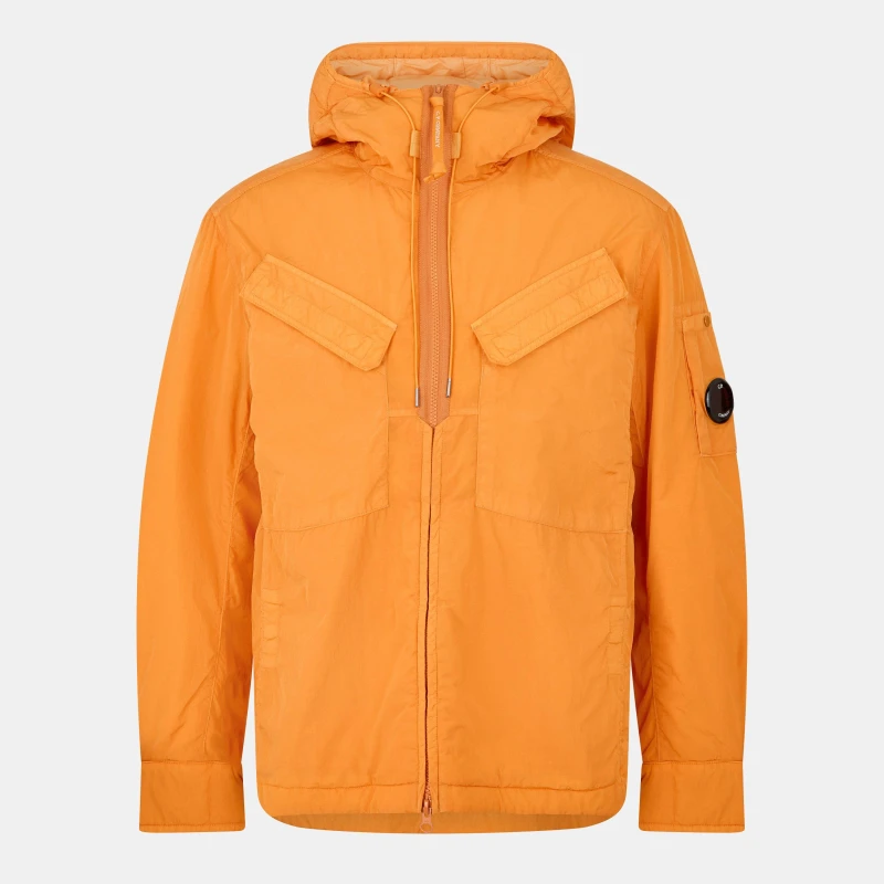 Image of CP Company Mens C.P. Company Padded Bomber Jacket Russ Orange 434 male S (46)
