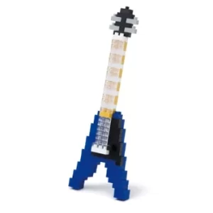Image of Nanoblocks Mini Collection Electric Guitar Blue Kit