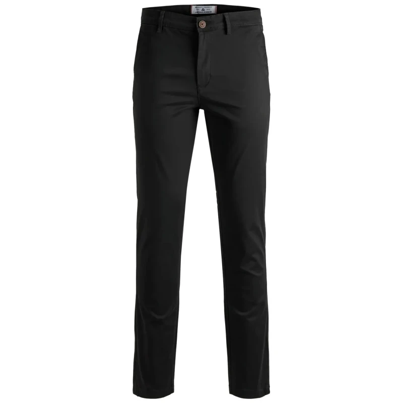 Image of Jack and Jones Slim Stretch Chino Trousers - Black 30 R