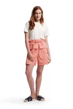 Image of Orla Kiely Printed Belted Shorts