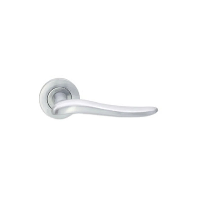 Image of Spira Brass Senza Lever Door Handle Satin Chrome
