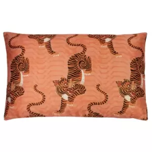 Image of Furn Tibetan Tiger Cushion Cover (40cm x 60cm) (Coral)