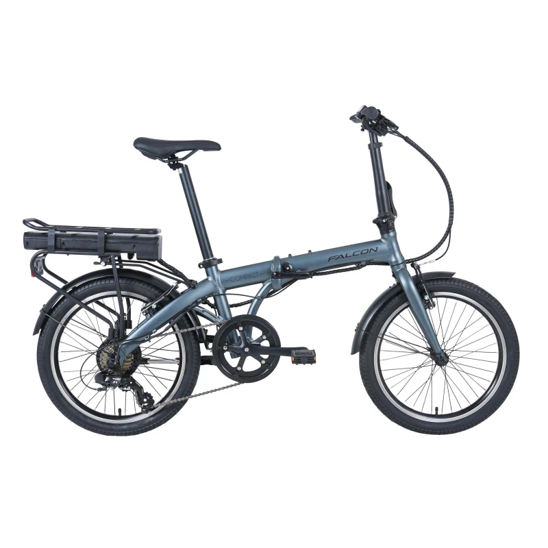 Image of FALCON Compact Electric Folding Bike - Blue & Black,Blue 5017915019428