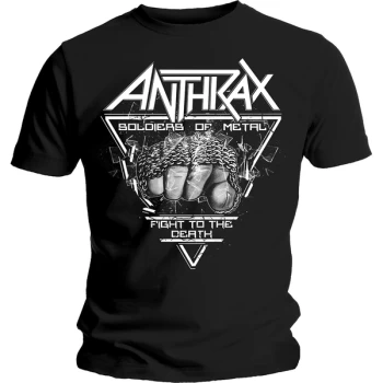 Image of Anthrax - Soldier of Metal FTD Unisex Small T-Shirt - Black