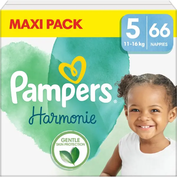 Image of Pampers Harmonie Size 5 66 Nappies