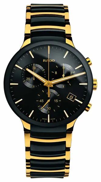 Image of RADO R30134162 Centrix Chronograph XL Gold Tone High-Tech Watch