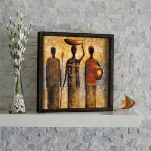 Image of KZM583 Multicolor Decorative Framed MDF Painting