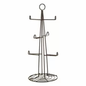 Image of Premier Housewares 6 Cup Mug Tree, Black Nickel Finish