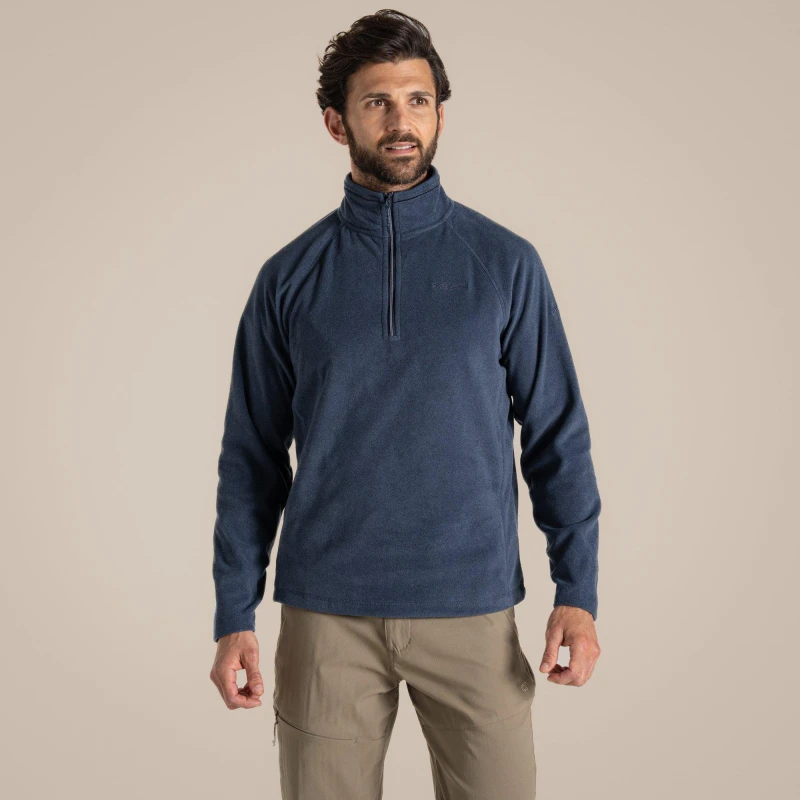Image of Craghoppers Craghoppers Men 'Corey VI' Half-Zip Fleece in Mid Navy Size: 4X-Large Mid Navy 4XL Male 5054904710546