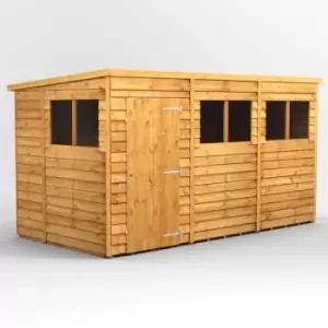 Image of 12x6 Power Overlap Pent Garden Shed