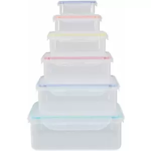 Image of Premier Housewares 6pc Rectangular Food Containers