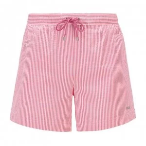 Image of Hugo Boss Velvet Fish Swim Shorts Pink/White Size L Men