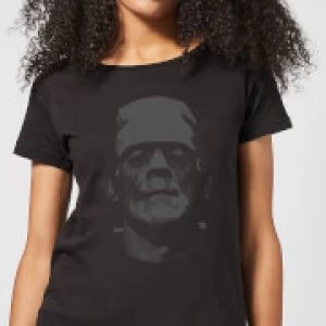 Image of Universal Monsters Frankenstein Black and White Womens T-Shirt - Black - S