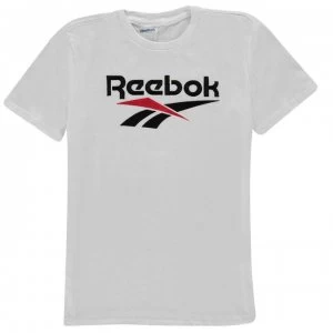 Image of Reebok Short Sleeve Logo T Shirt - White