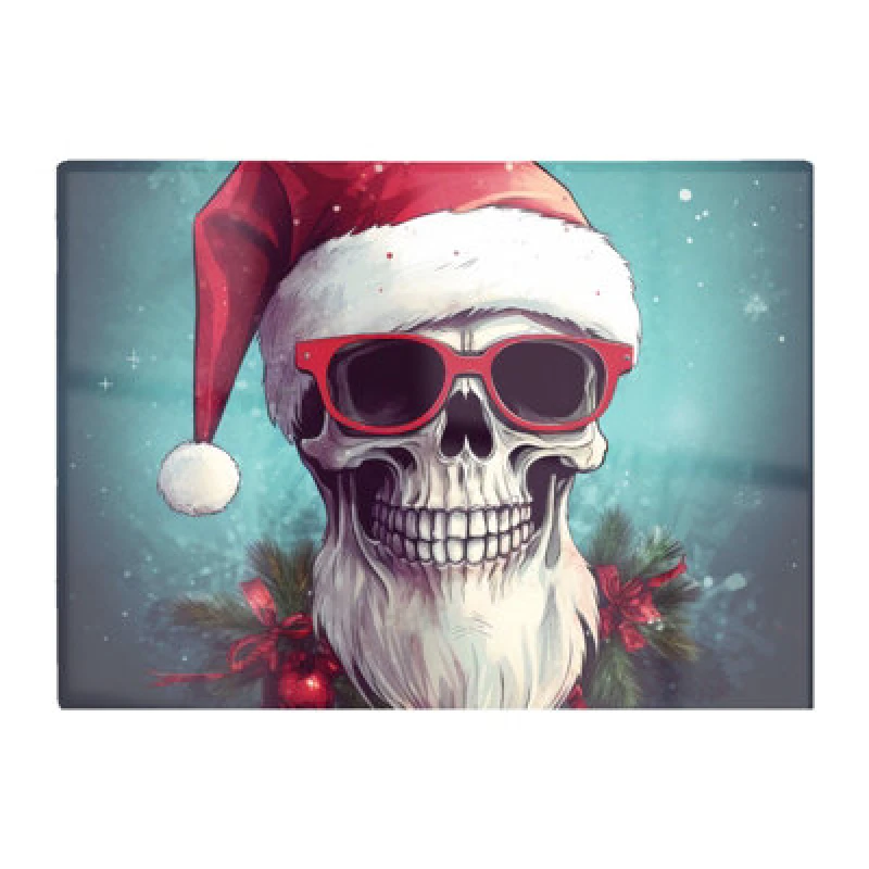 Image of Warren Reed Designer Santa Skull Splashart Chopping Board