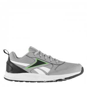 Image of Reebok Almotio 5.0 Leather Boys Trainers - Grey/Black